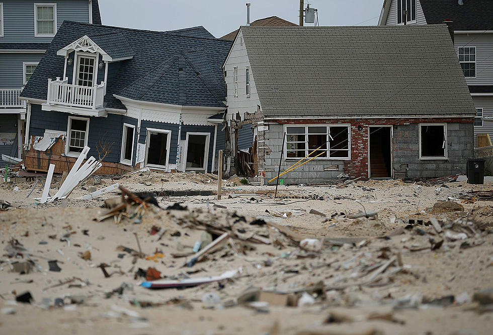 Destruction of two homes after Superstorm Sandy