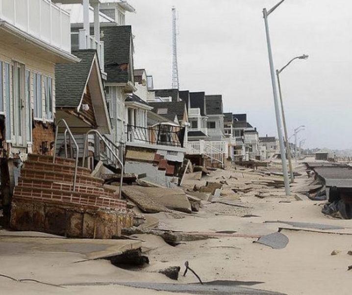 Superstorm Sandy Damaged Home
