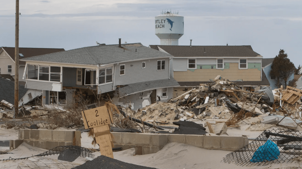 Destroyed homes from Superstorm Sandy